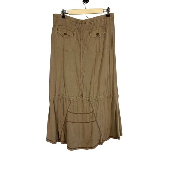 XCVI Edgy Urban Skirt M Tan Indie Hippie Western Grunge Sleaze Concert Western - Picture 6 of 12